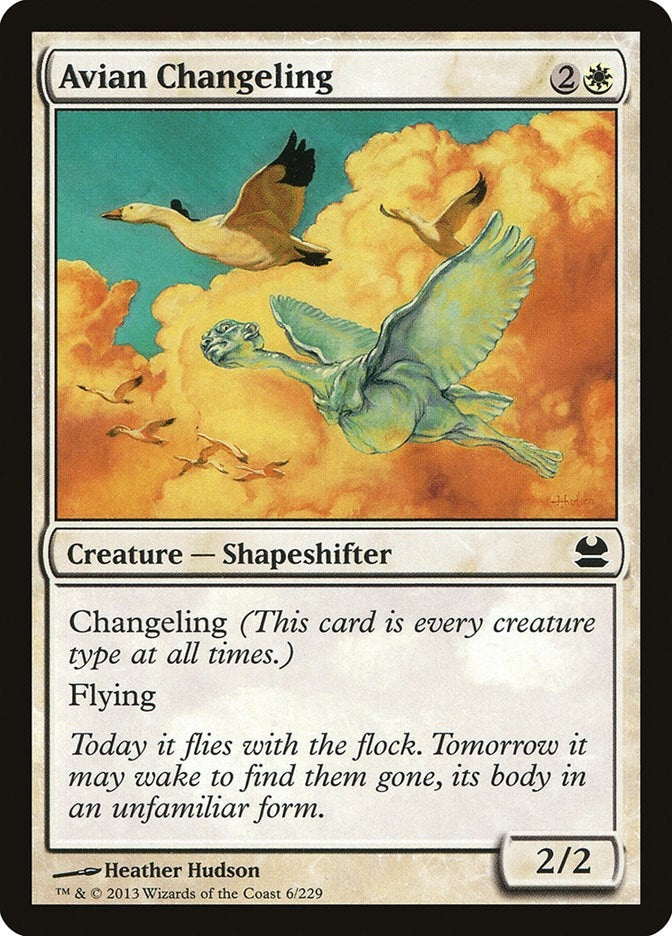 Image for Avian Changeling (6) [Modern Masters] - Magic: The Gathering