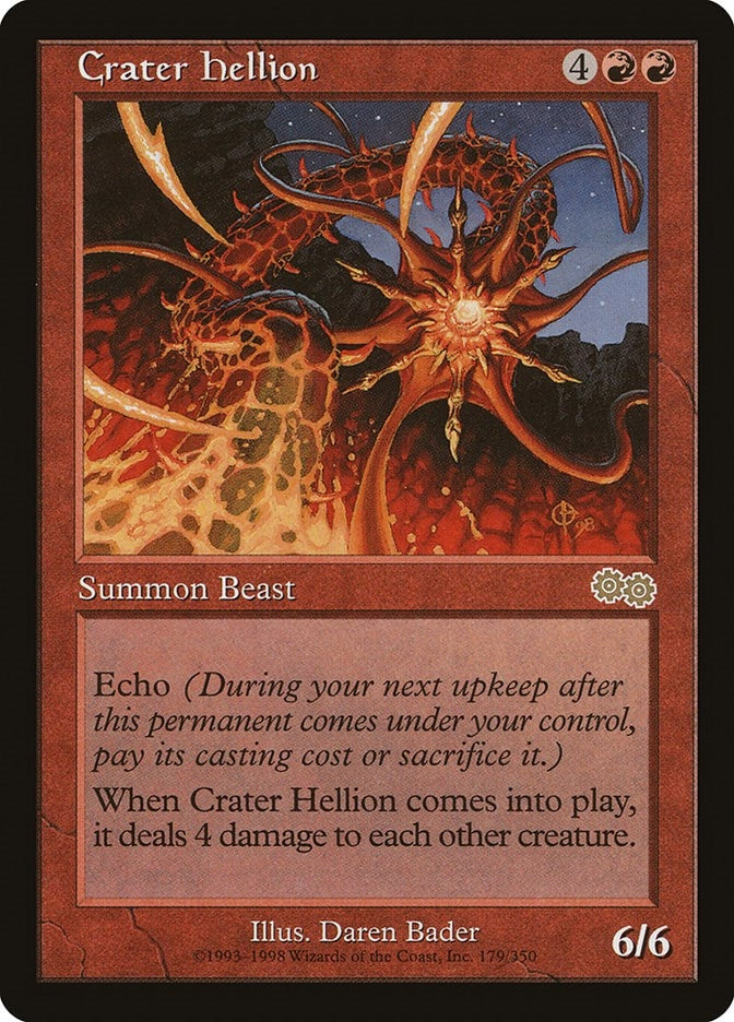 Image for Crater Hellion (179) [Urza's Saga] - Magic: The Gathering