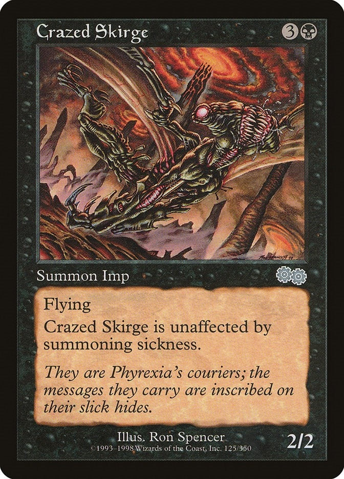 Crazed Skirge (125) [Urza's Saga]
