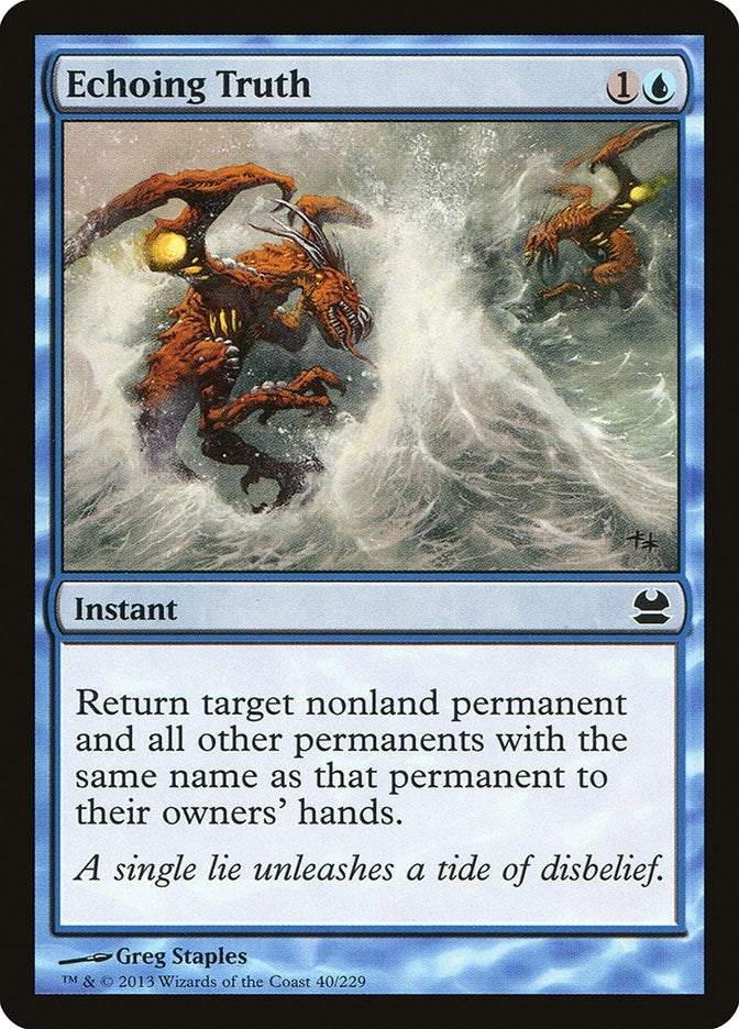 Image for Echoing Truth (40) [Modern Masters] - Magic: The Gathering