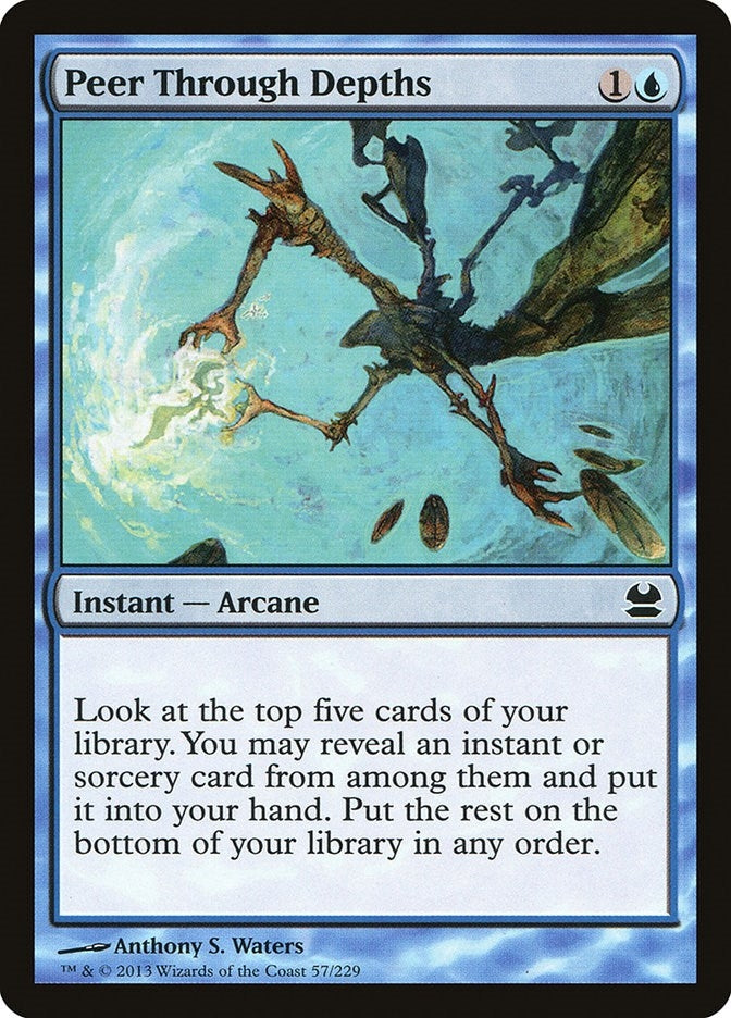Image for Peer Through Depths (57) [Modern Masters] - Magic: The Gathering
