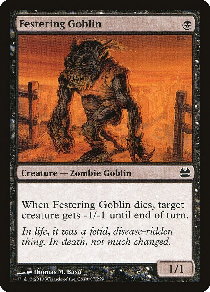 Image for Festering Goblin (87) [Modern Masters] - Magic: The Gathering