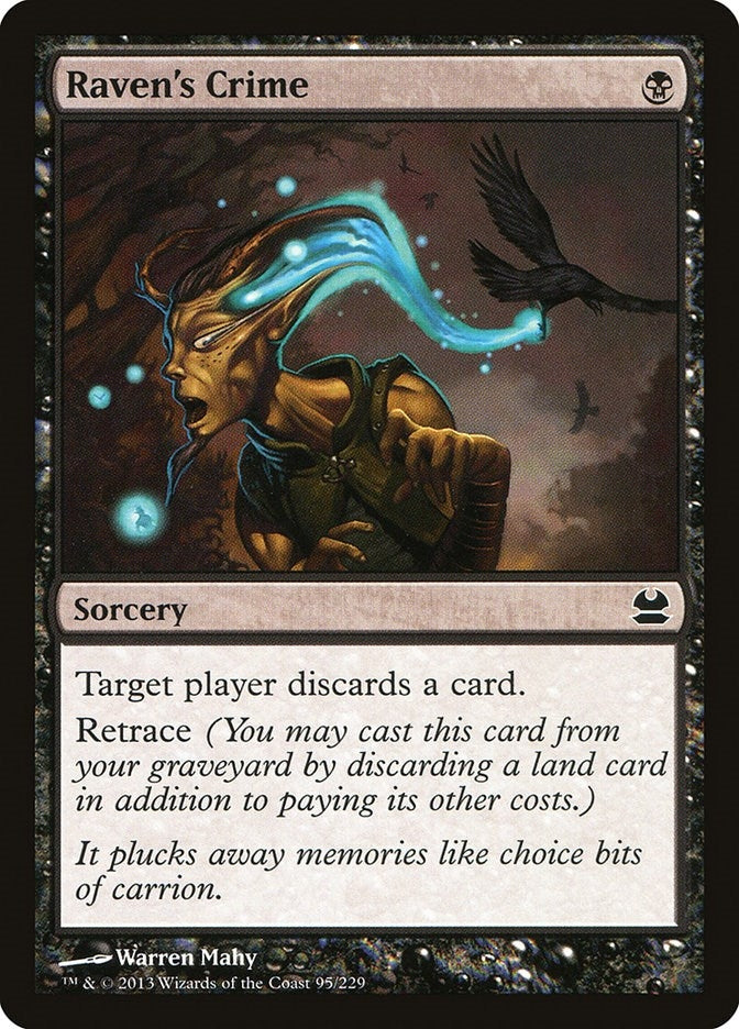 Image for Raven's Crime (95) [Modern Masters] - Magic: The Gathering