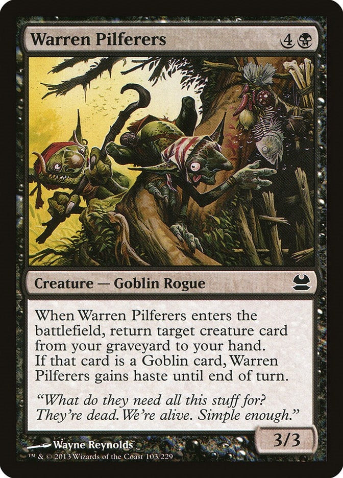 Image for Warren Pilferers (103) [Modern Masters] - Magic: The Gathering