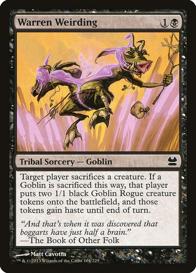 Image for Warren Weirding (104) [Modern Masters] - Magic: The Gathering