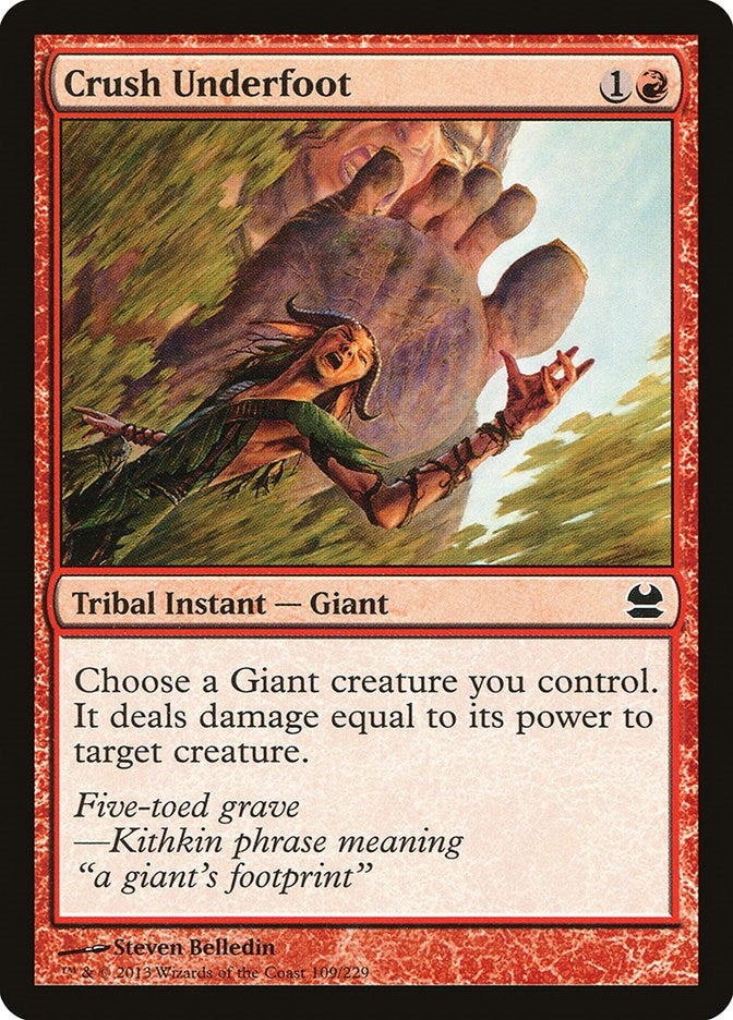 Image for Crush Underfoot (109) [Modern Masters] - Magic: The Gathering