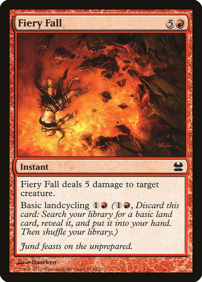 Image for Fiery Fall (113) [Modern Masters] - Magic: The Gathering