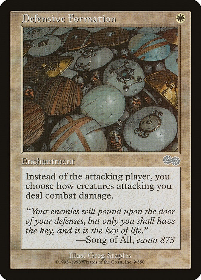 Image for Defensive Formation (9) [Urza's Saga] - Magic: The Gathering