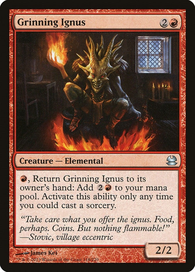 Image for Grinning Ignus (118) [Modern Masters] - Magic: The Gathering