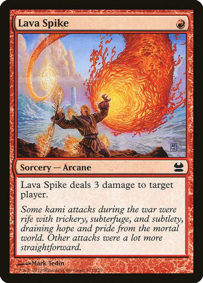 Image for Lava Spike (121) [Modern Masters] - Magic: The Gathering