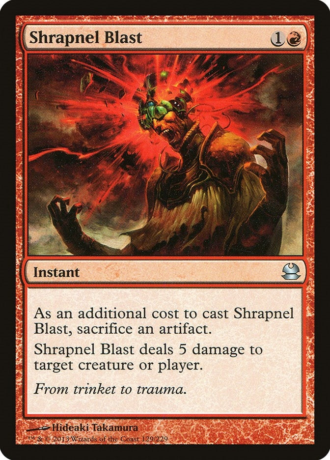 Image for Shrapnel Blast (129) [Modern Masters] - Magic: The Gathering