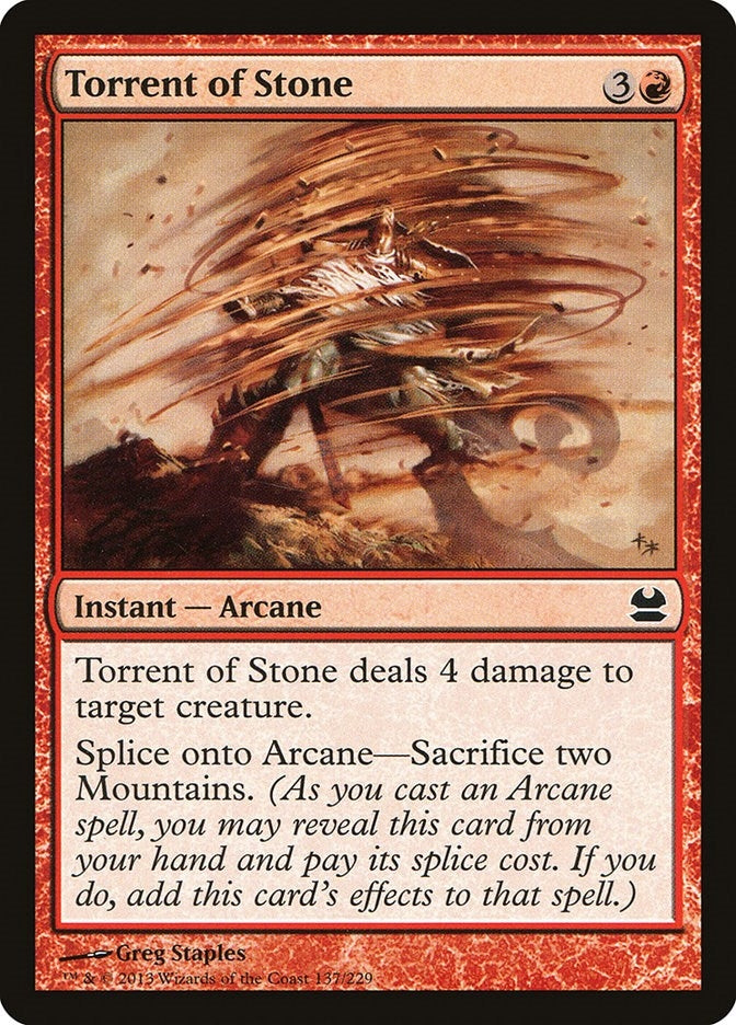 Image for Torrent of Stone (137) [Modern Masters] - Magic: The Gathering
