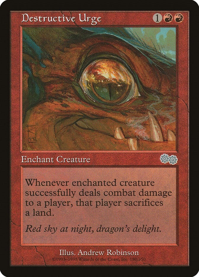 Image for Destructive Urge (180) [Urza's Saga] - Magic: The Gathering
