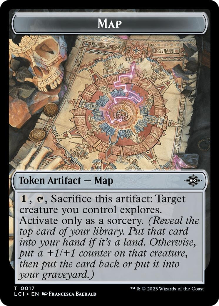 Image for Treasure (0018) // Map Double-Sided Token (17 // 18) [The Lost Caverns of Ixalan] - Magic: The Gathering