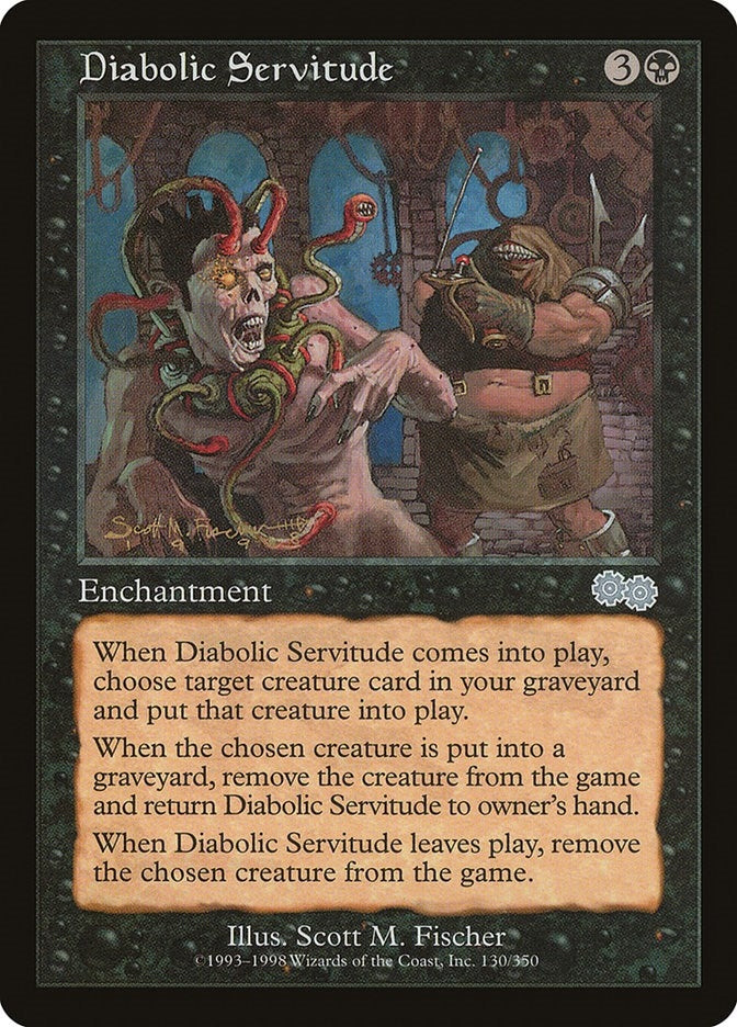 Image for Diabolic Servitude (130) [Urza's Saga] - Magic: The Gathering