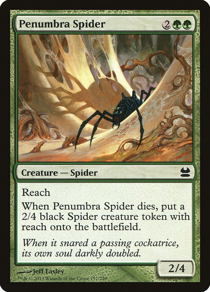 Image for Penumbra Spider (157) [Modern Masters] - Magic: The Gathering