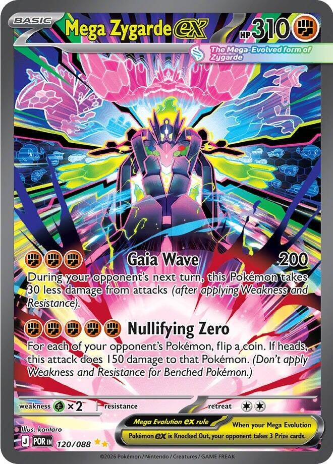 Mega Zygarde ex (120/088) [ME03: Perfect Order]