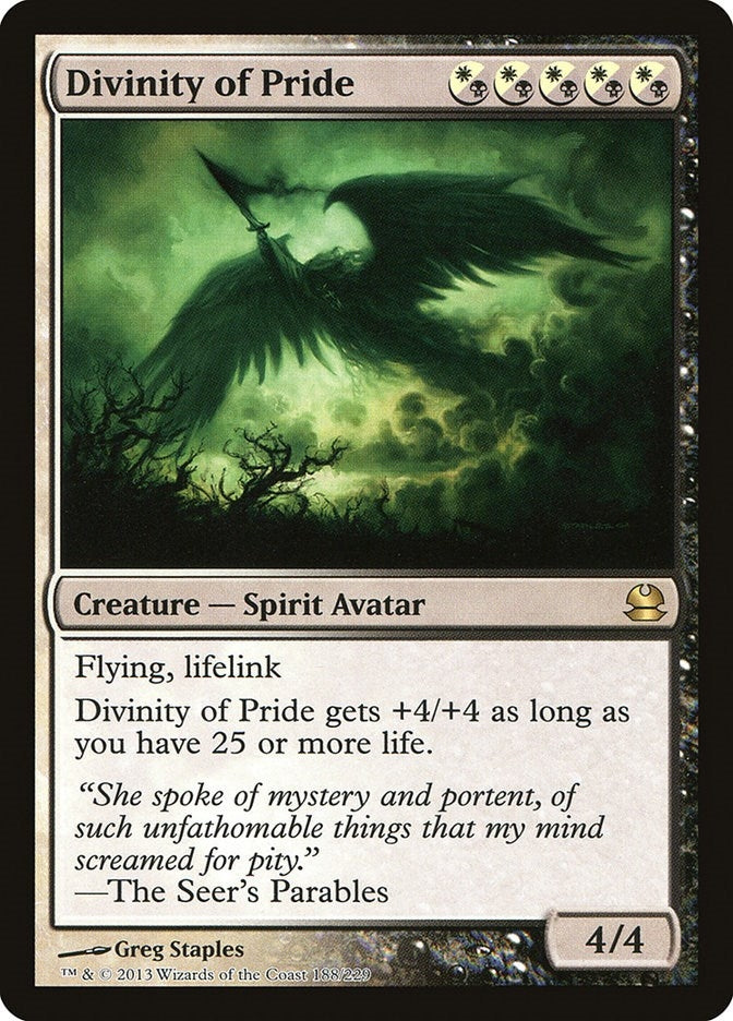 Image for Divinity of Pride (188) [Modern Masters] - Magic: The Gathering