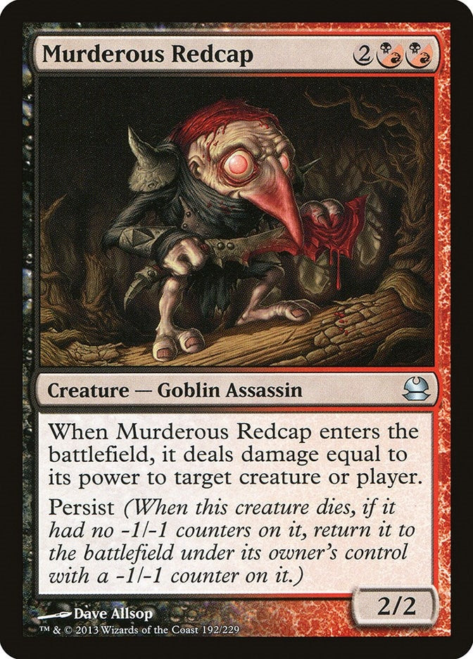 Image for Murderous Redcap (192) [Modern Masters] - Magic: The Gathering