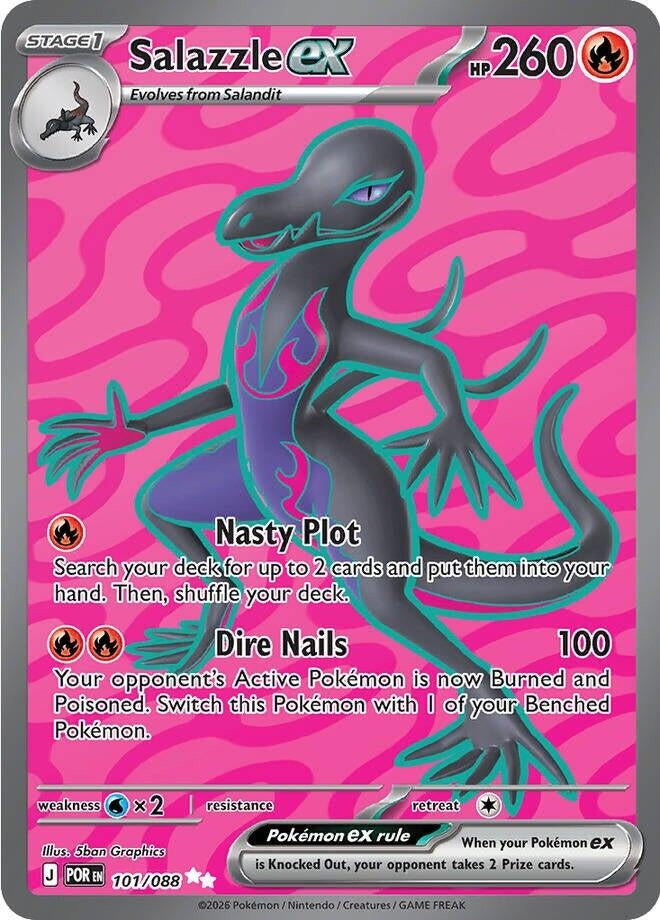 Salazzle ex (101/088) [ME03: Perfect Order]