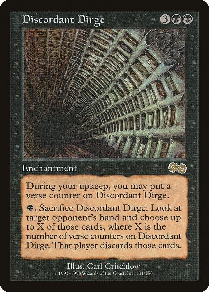 Image for Discordant Dirge (131) [Urza's Saga] - Magic: The Gathering