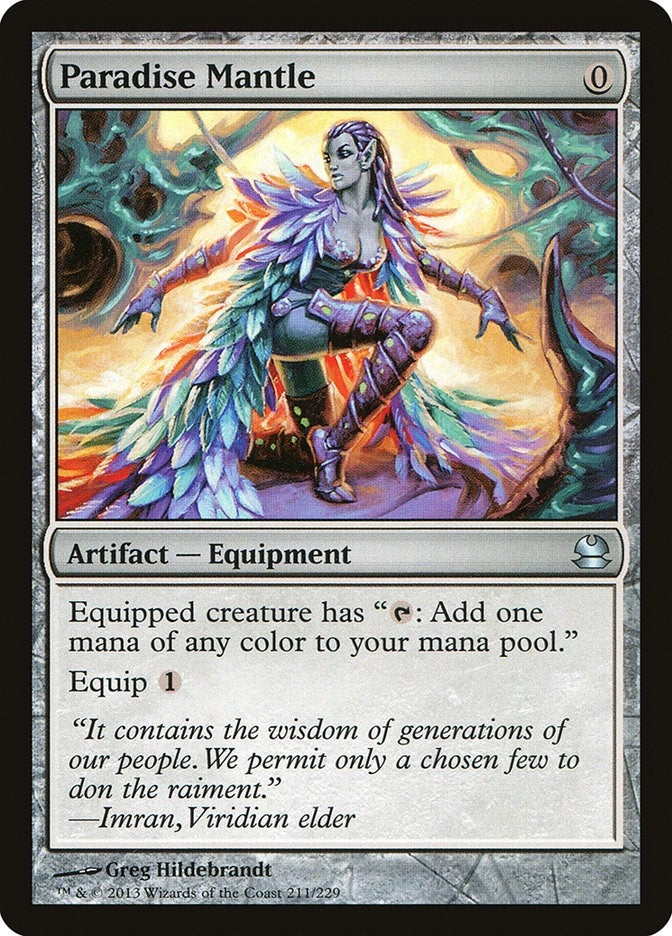 Image for Paradise Mantle (211) [Modern Masters] - Magic: The Gathering