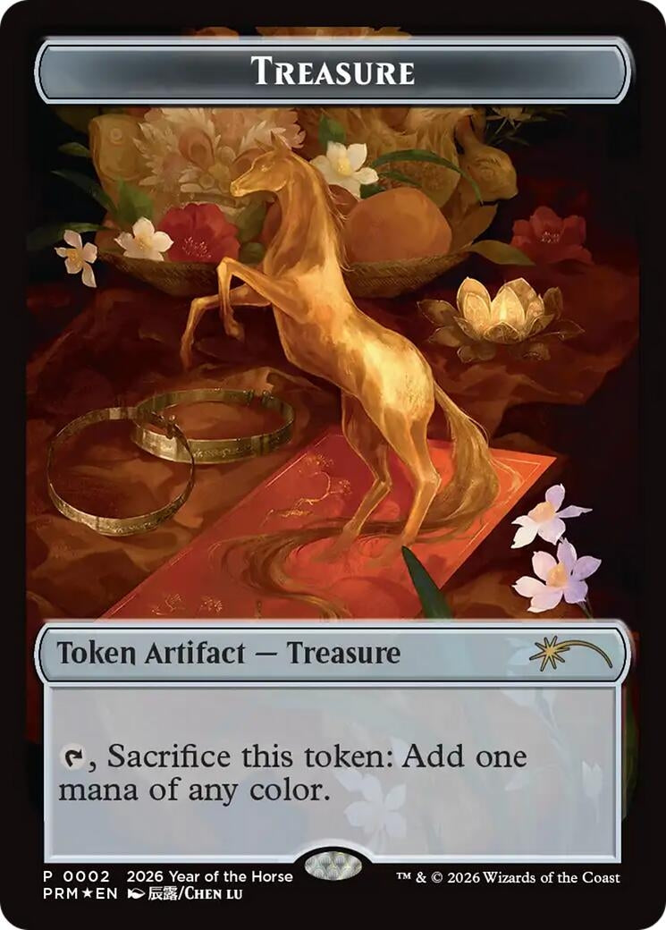Image for Treasure Token (Year of the Horse 2026) (2) [Standard Showdown Promos] - Magic: The Gathering