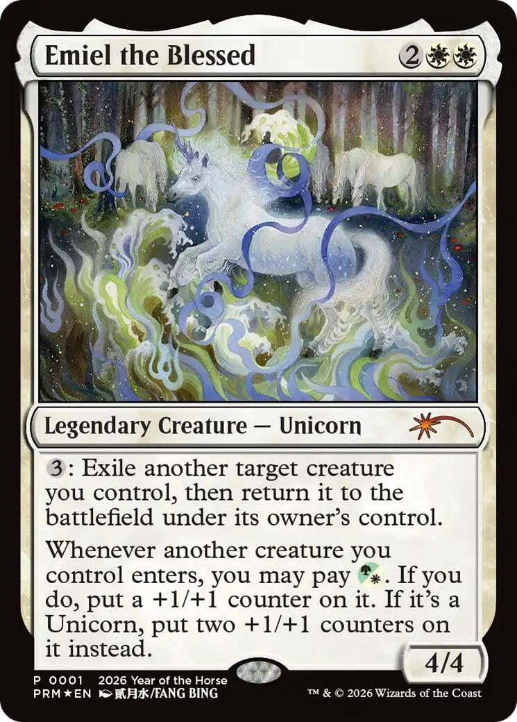 Image for Emiel the Blessed (Year of the Horse 2026) (1) [Standard Showdown Promos] - Magic: The Gathering