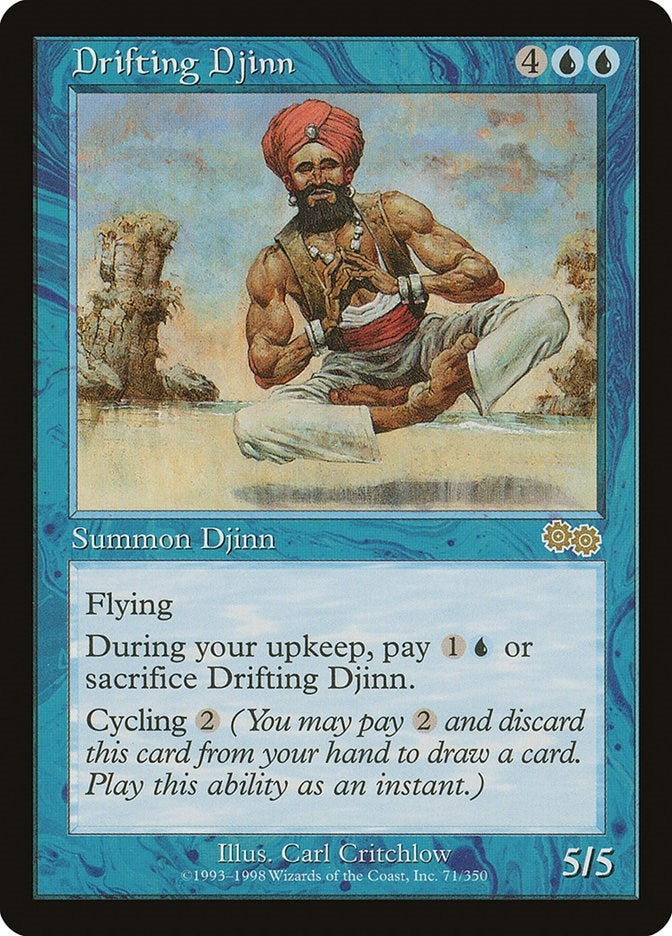 Image for Drifting Djinn (71) [Urza's Saga] - Magic: The Gathering