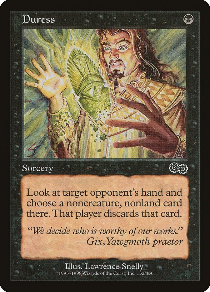 Image for Duress (132) [Urza's Saga] - Magic: The Gathering