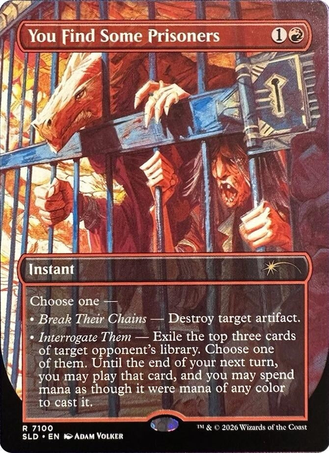 Image for You Find Some Prisoners (7100) [Secret Lair Drop Series] - Magic: The Gathering