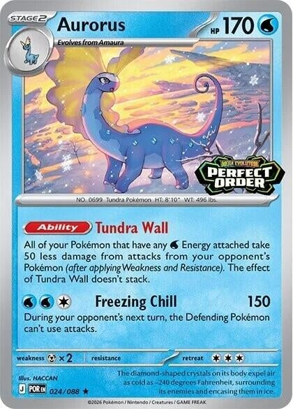 Image for Aurorus (Perfect Order Stamped) (024/088) [Miscellaneous Cards & Products] - Pokemon
