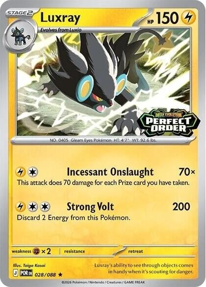 Image for Luxray (Perfect Order Stamped) (028/088) [Miscellaneous Cards & Products] - Pokemon