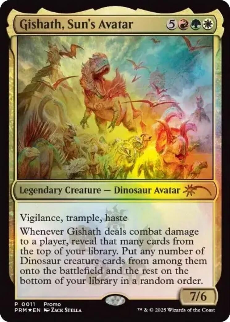 Image for Gishath, Sun's Avatar (11) [Media Promos] - Magic: The Gathering