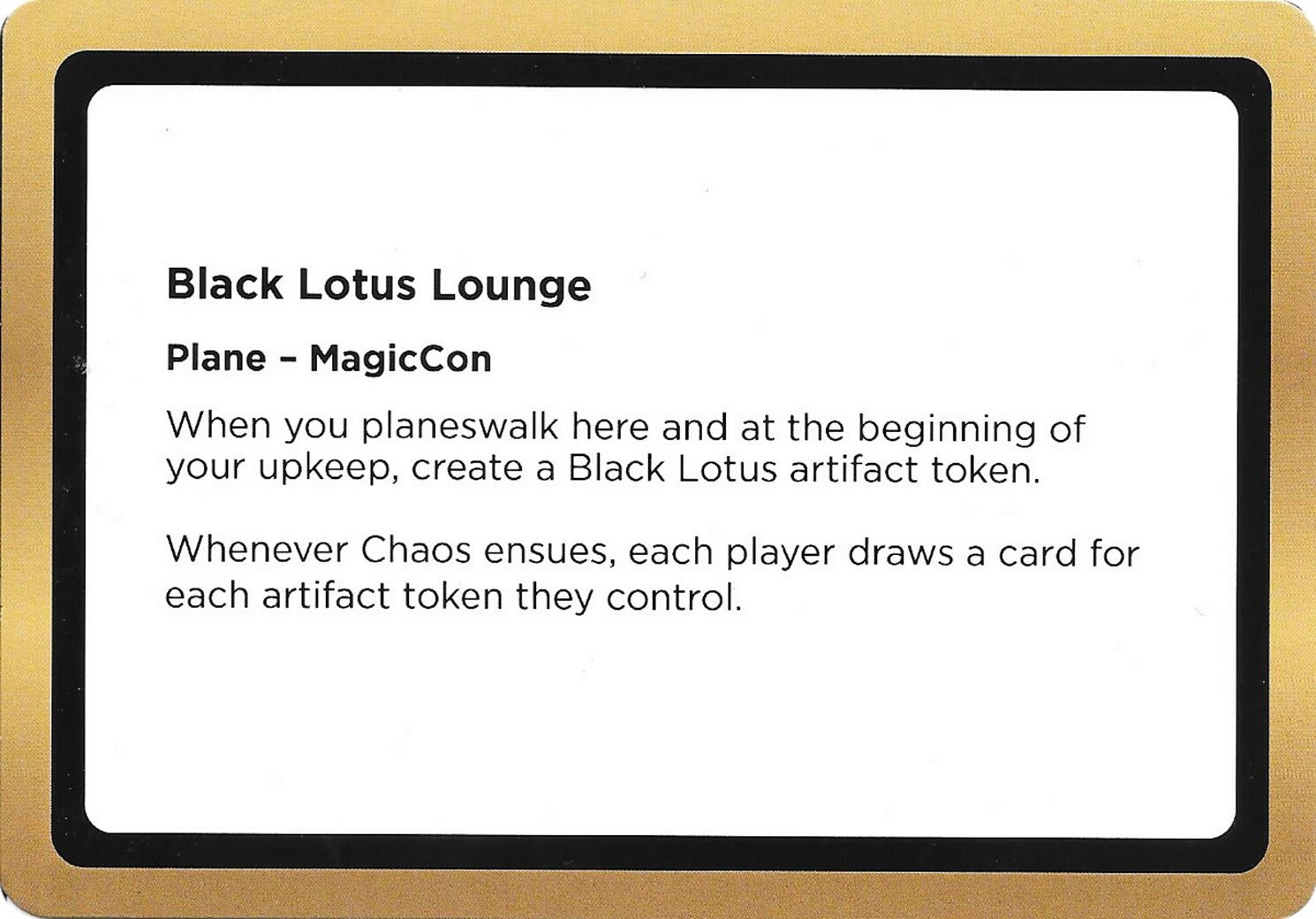 Image for Black Lotus Lounge (Black Lotus Unknown Planechase) [Oversize Cards] - Magic: The Gathering