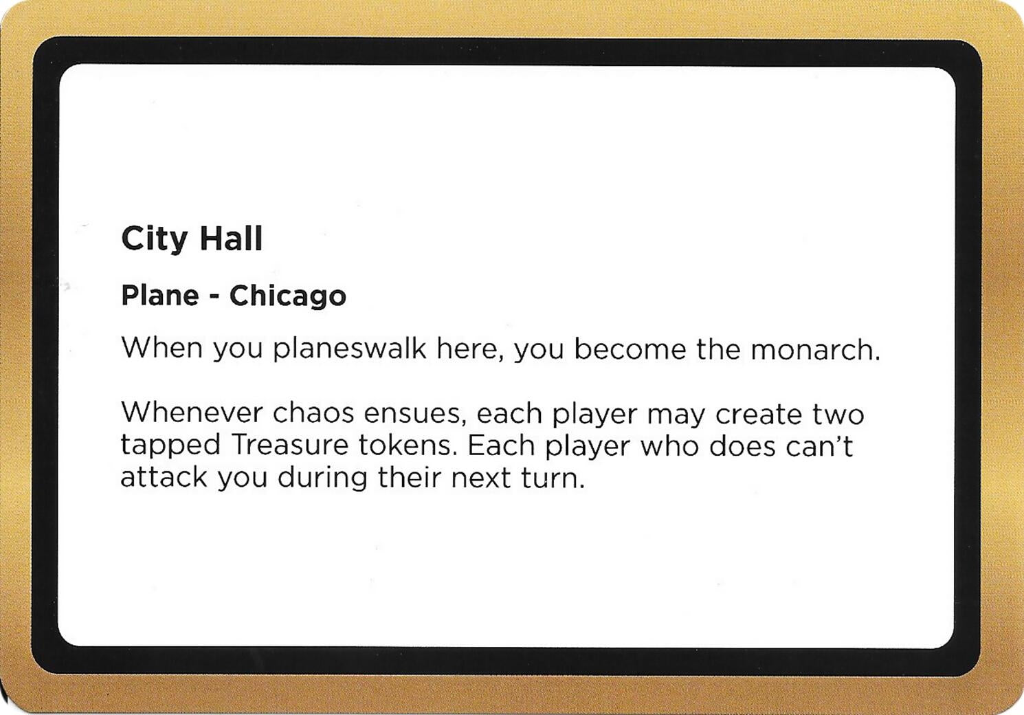 Image for City Hall (Black Lotus Unknown Planechase) [Oversize Cards] - Magic: The Gathering