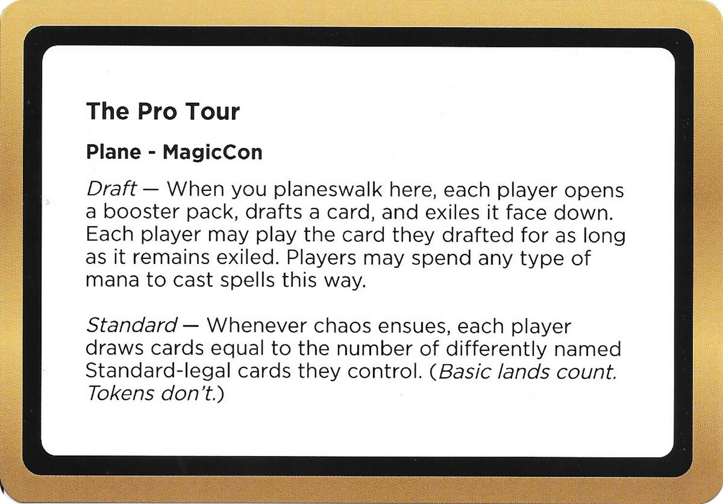 Image for The Pro Tour (Black Lotus Unknown Planechase) [Oversize Cards] - Magic: The Gathering