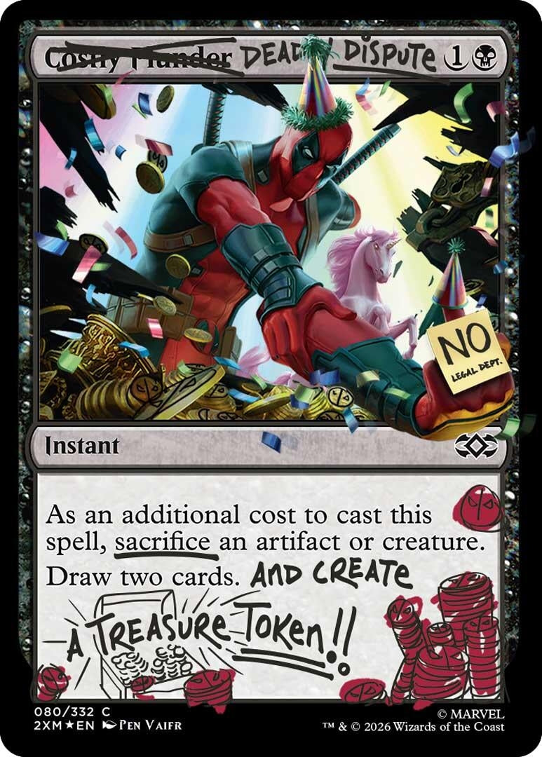 Image for Deadly Dispute (080) (Pool Party Foil) (80) [Secret Lair Drop Series] - Magic: The Gathering