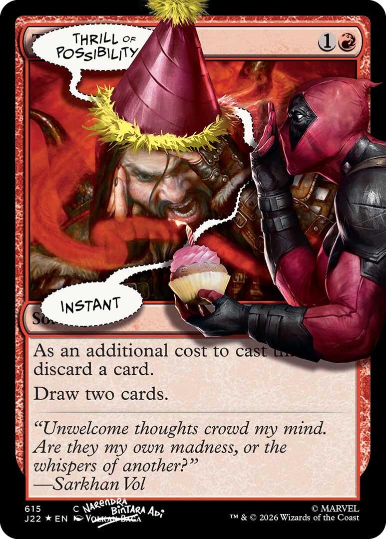 Image for Thrill of Possibility (615) (Pool Party Foil) (615) [Secret Lair Drop Series] - Magic: The Gathering