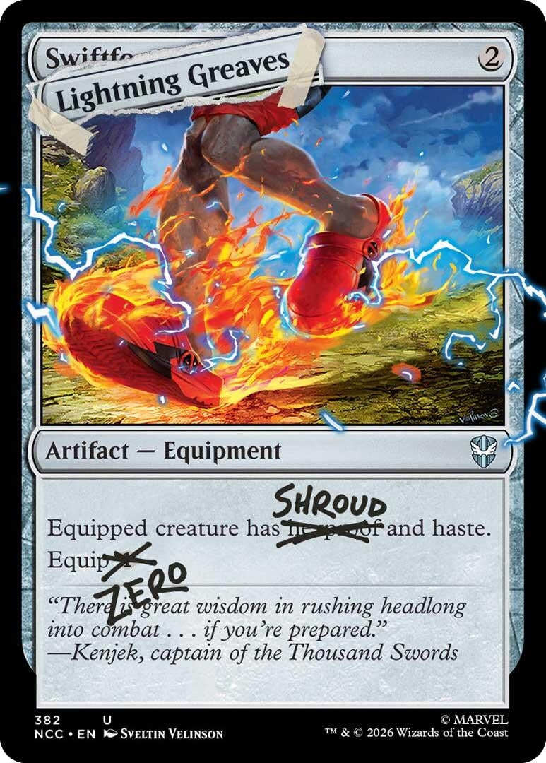 Image for Lightning Greaves (382) (382) [Secret Lair Drop Series] - Magic: The Gathering