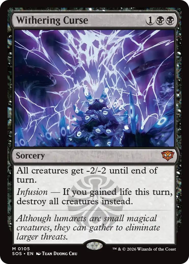 Image for Withering Curse (105) [Secrets of Strixhaven] - Magic: The Gathering