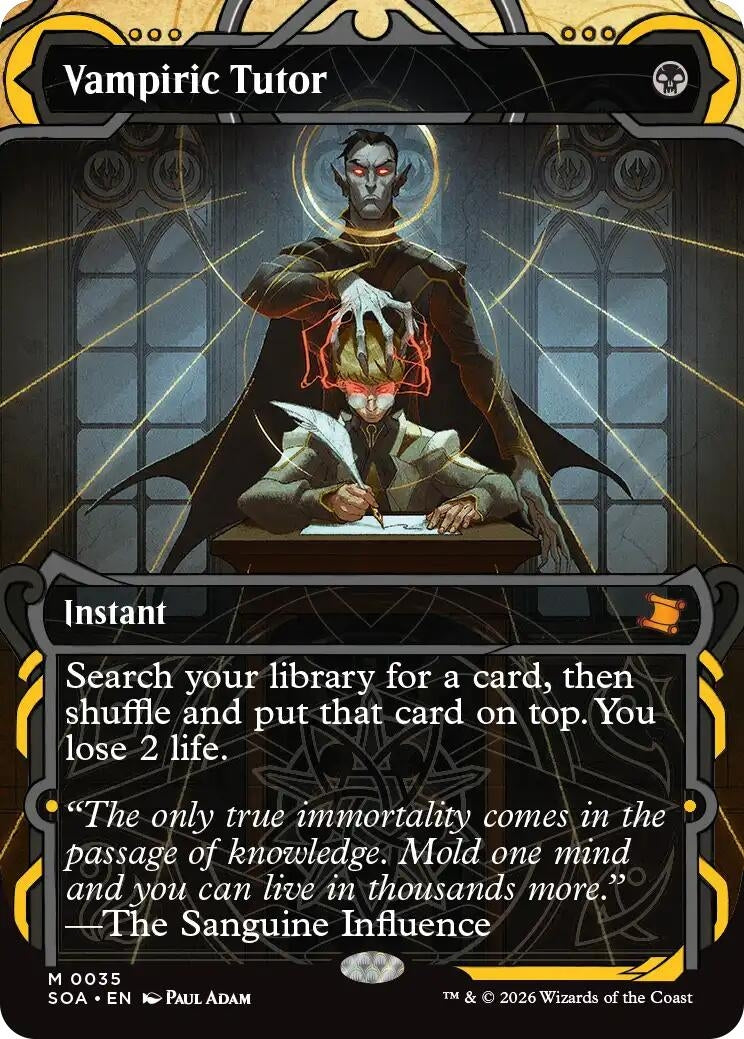 Image for Vampiric Tutor (35) [Secrets of Strixhaven: Mystical Archive] - Magic: The Gathering