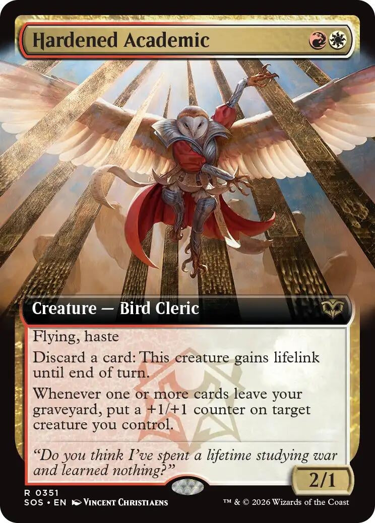 Image for Hardened Academic (Extended Art) (351) [Secrets of Strixhaven] - Magic: The Gathering