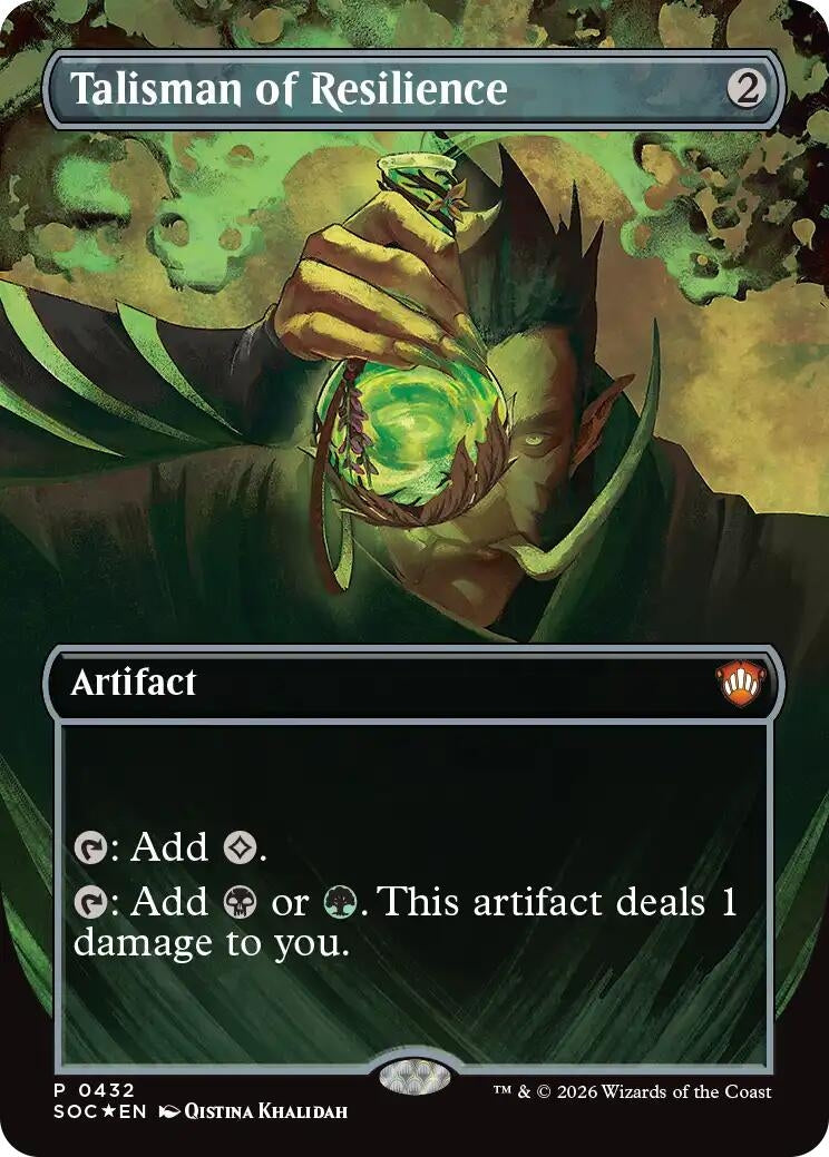 Image for Talisman of Resilience (Borderless) (432) [Secrets of Strixhaven] - Magic: The Gathering