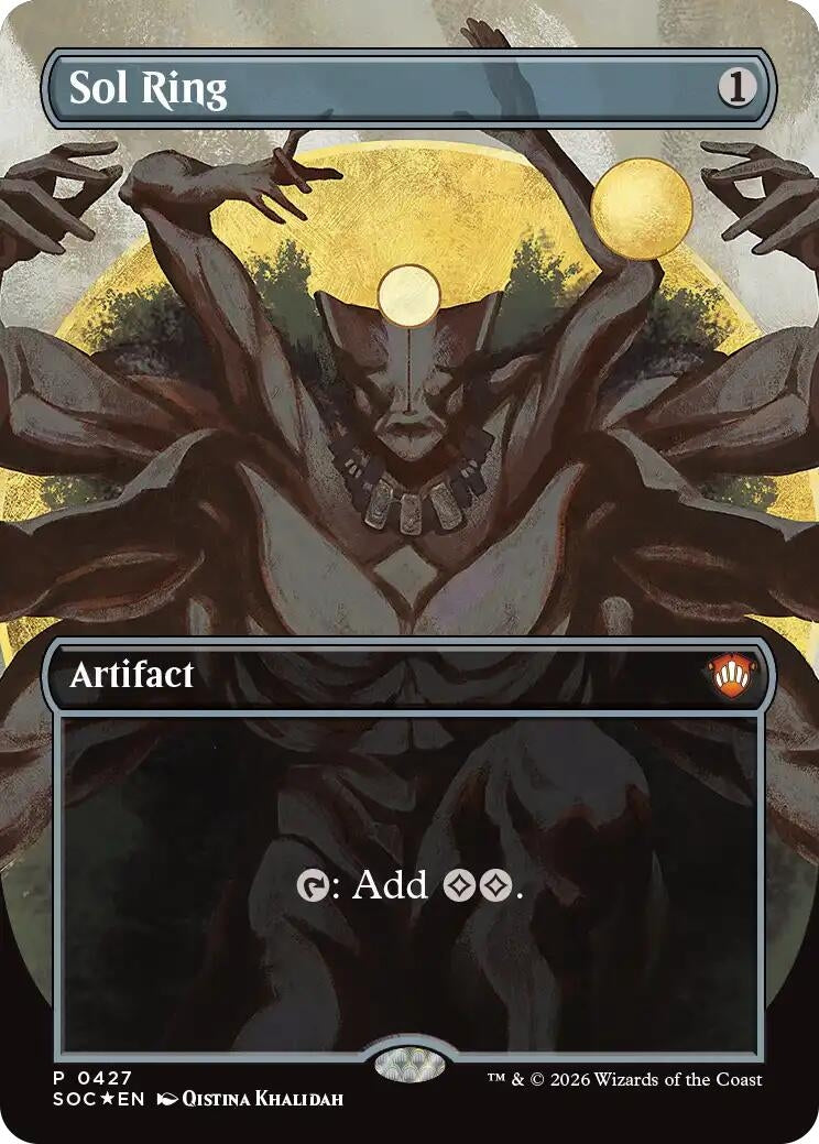 Image for Sol Ring (Borderless) (427) [Secrets of Strixhaven] - Magic: The Gathering