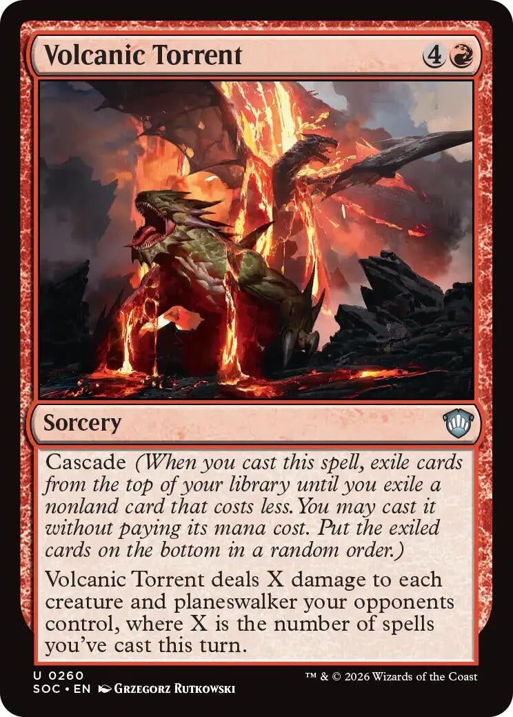 Image for Volcanic Torrent (260) [Secrets of Strixhaven] - Magic: The Gathering