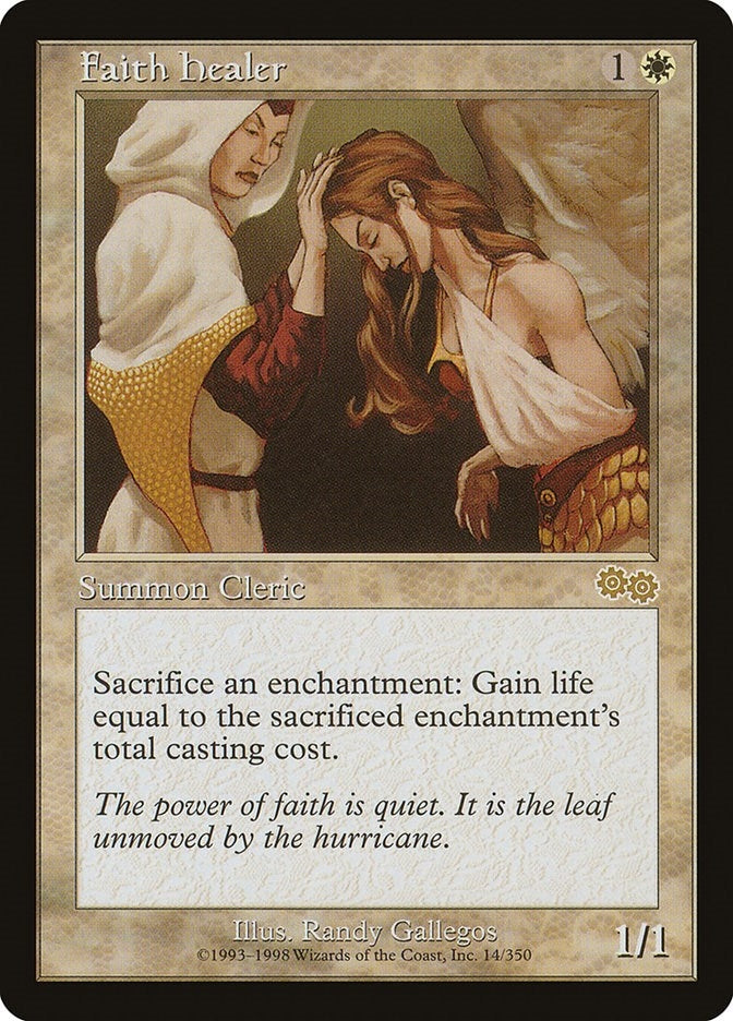 Image for Faith Healer (14) [Urza's Saga] - Magic: The Gathering