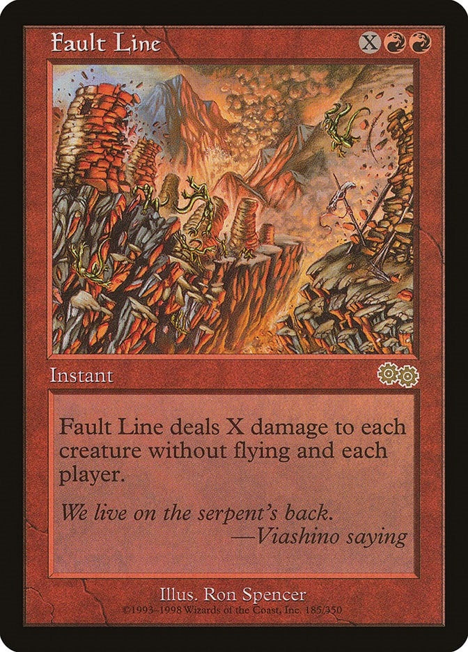 Image for Fault Line (185) [Urza's Saga] - Magic: The Gathering