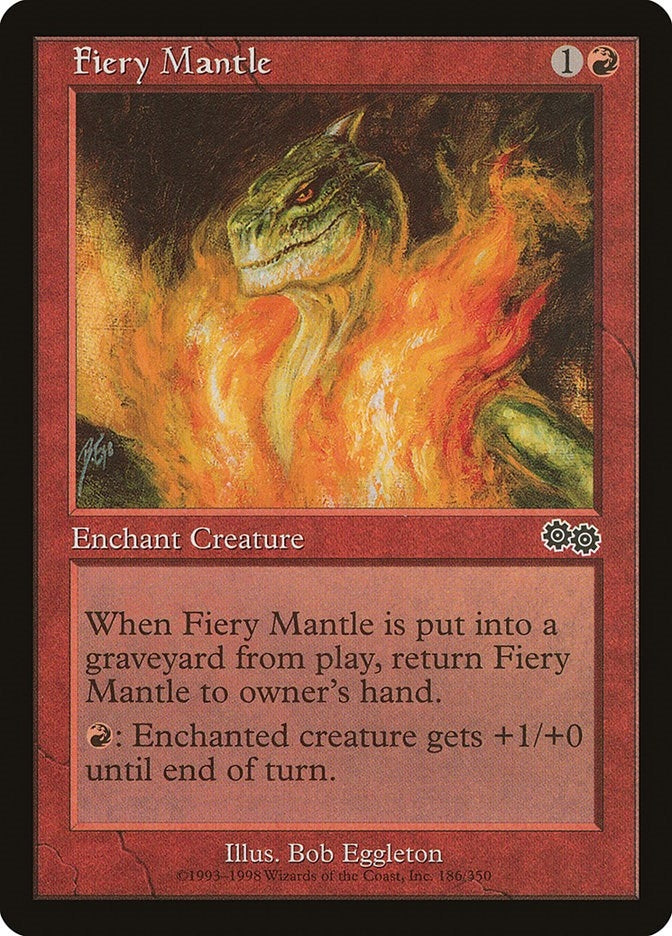 Image for Fiery Mantle (186) [Urza's Saga] - Magic: The Gathering