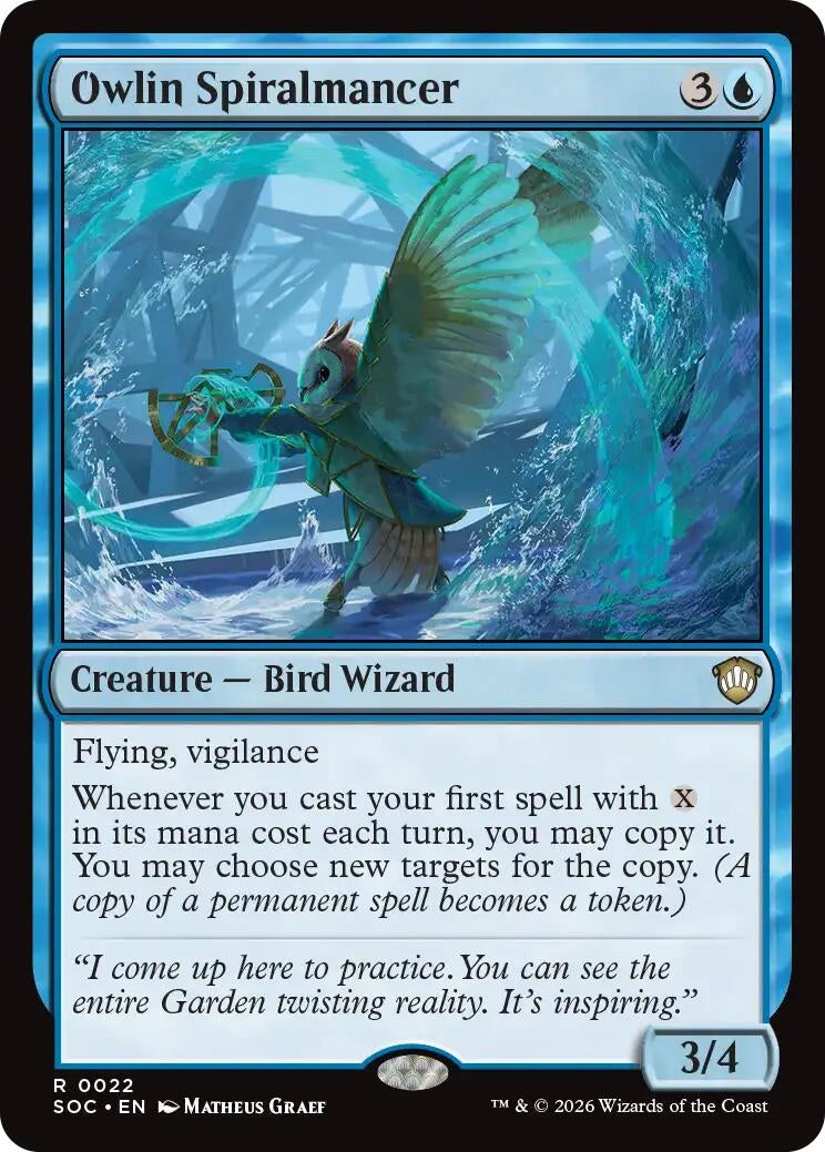 Image for Owlin Spiralmancer (22) [Secrets of Strixhaven] - Magic: The Gathering